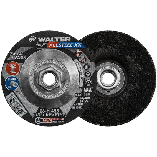 HP XX™ Grinding Wheel, 4-1/2" x 1/4", 5/8"-11 Arbor, Aluminum Oxide, Type 27