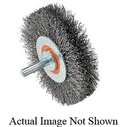 Brosse rotative à fils ondulés, 76,2 mm de diamètre, 0,3 mm de remplissage
