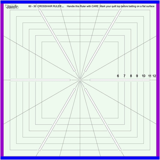 Règle carrée en croix 8 points Westalee by Sew Steady