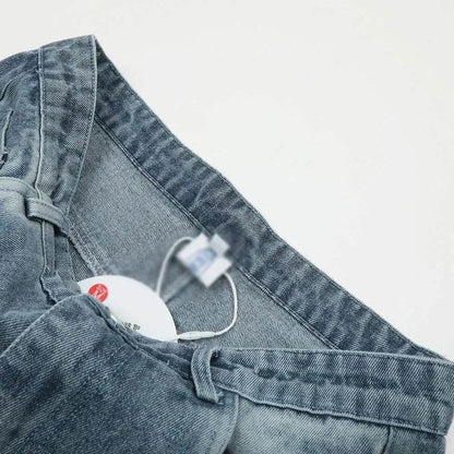 Washing Hole Do The Old Cowboy Straight-leg Trousers