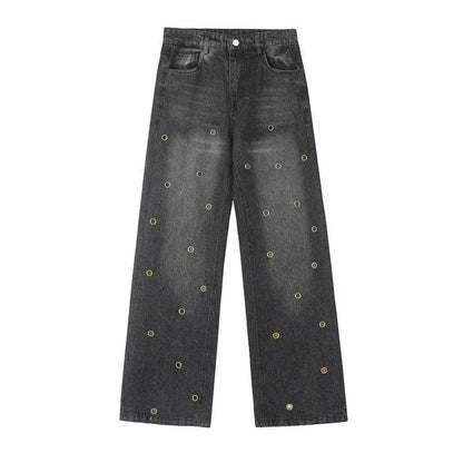 Washing Hole Do The Old Cowboy Straight-leg Trousers