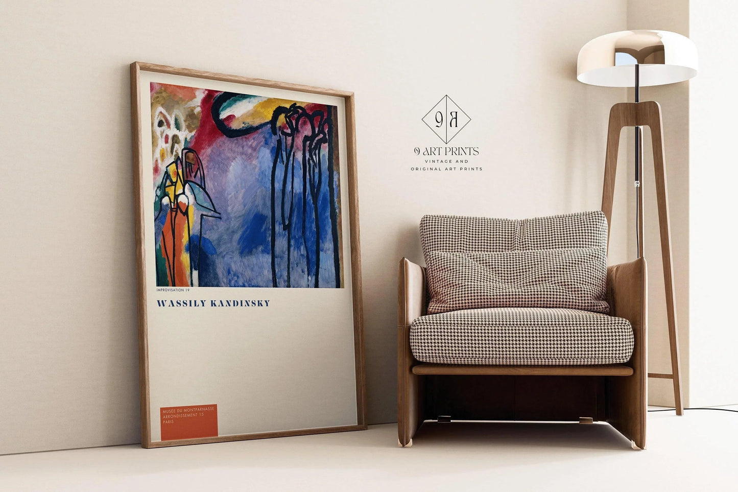 Wassilly Kandinsky - Improvisation 19 | Famous Modern Abstract Art (available handframed or unframed)
