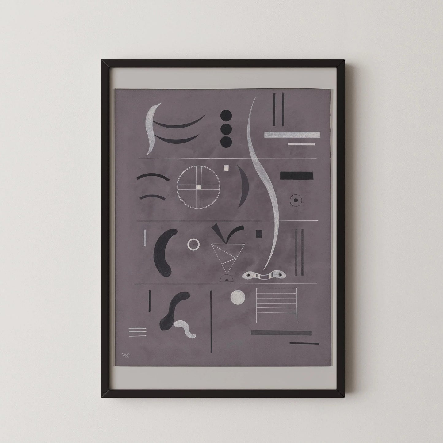 Kandinsky Bauhaus Art Print: Mid-Century Modern Giclee on German Etching Paper