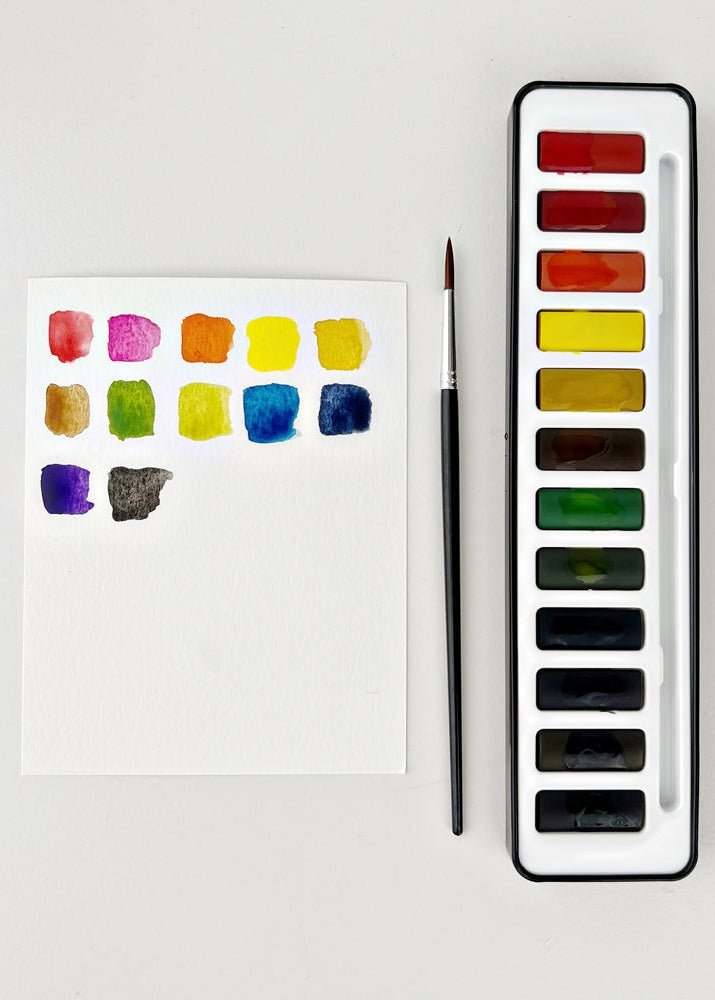 Watercolour Paint Set with Brush