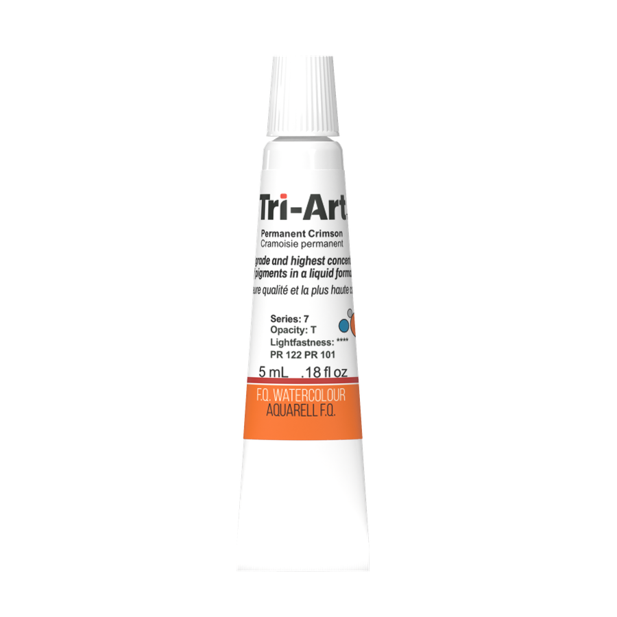Tri-Art Water Colours - Permanent Crimson