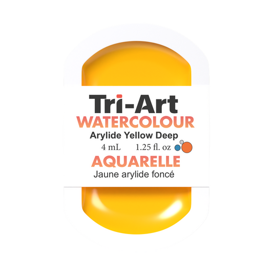 Godets d'aquarelle Tri-Art - Jaune Arylide Foncé - 4 mL