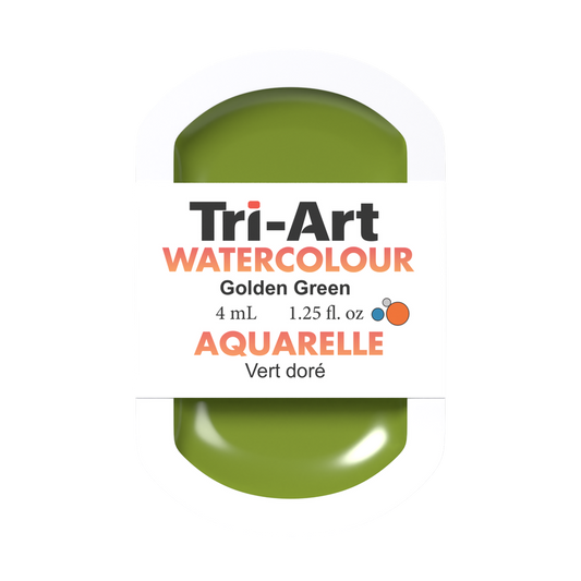 Tri-Art Water Colour Pans - Golden Green - 4 mL