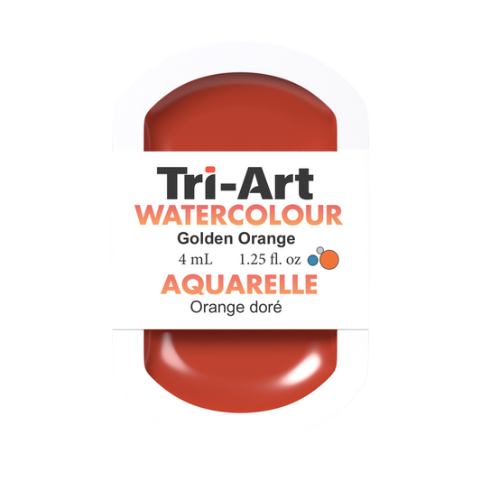 Godets d'aquarelle Tri-Art - Orange doré - 4 ml