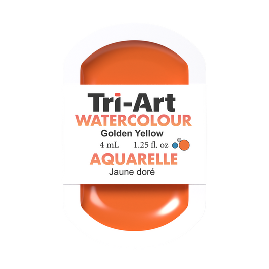Godets d'aquarelle Tri-Art - Jaune doré - 4 ml