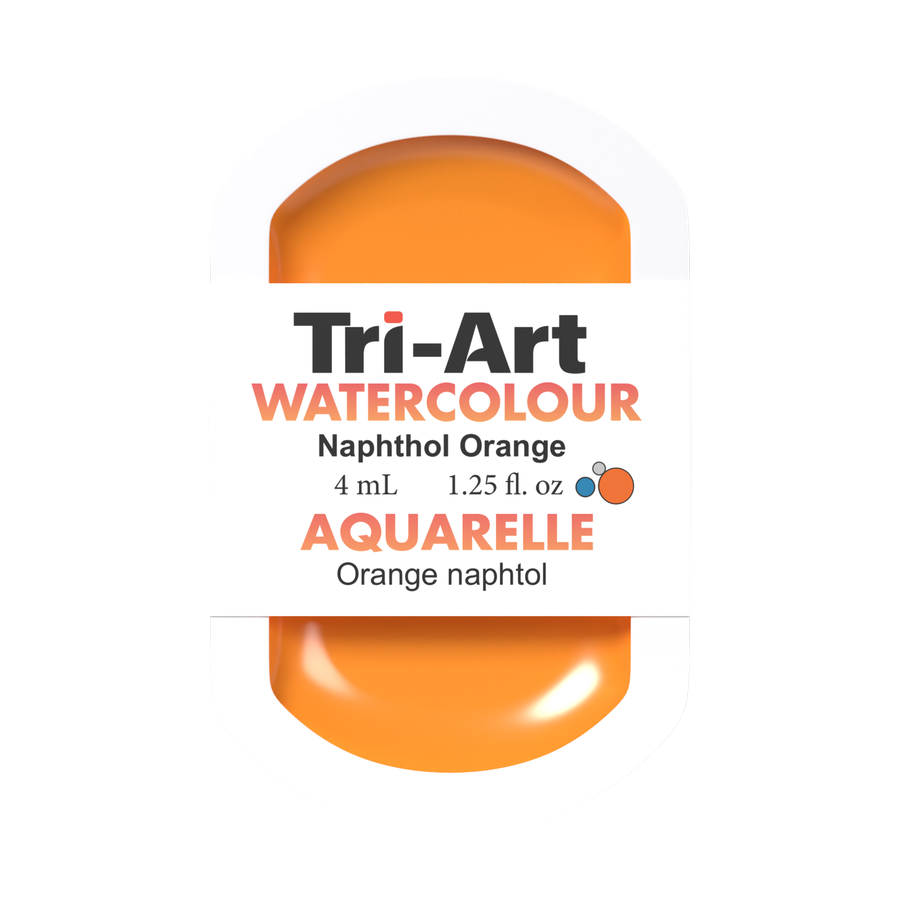 Godets d'aquarelle Tri-Art - Orange naphtol - 4 ml