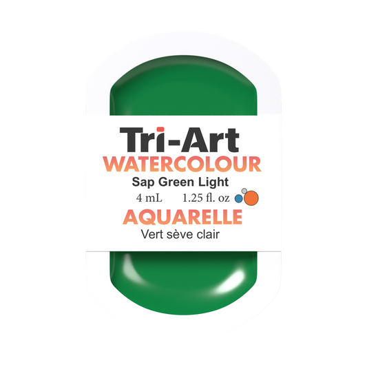 Tri-Art Water Colour Pans - Sap Green Light - 4 mL