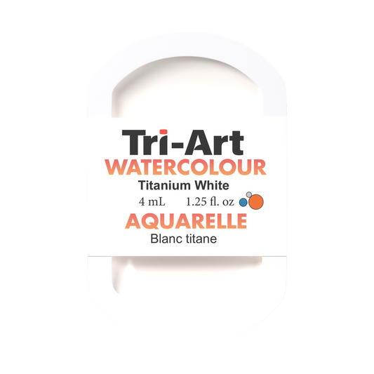 Tri-Art Water Colour Pans - Titanium White - 4 mL
