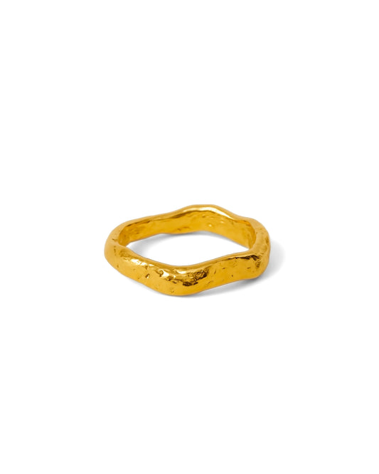 Bague ondulée moderne