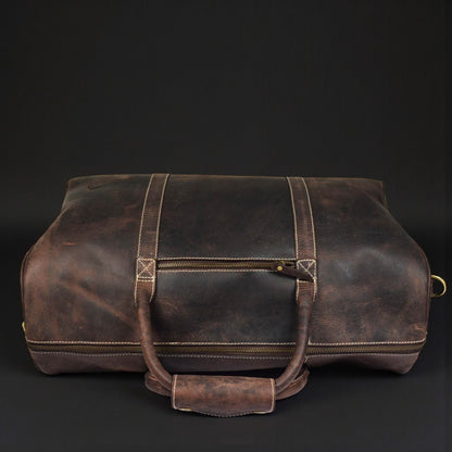 The Wayfarer Bag - Brown Classic Full-Grain Leather Duffle Bag