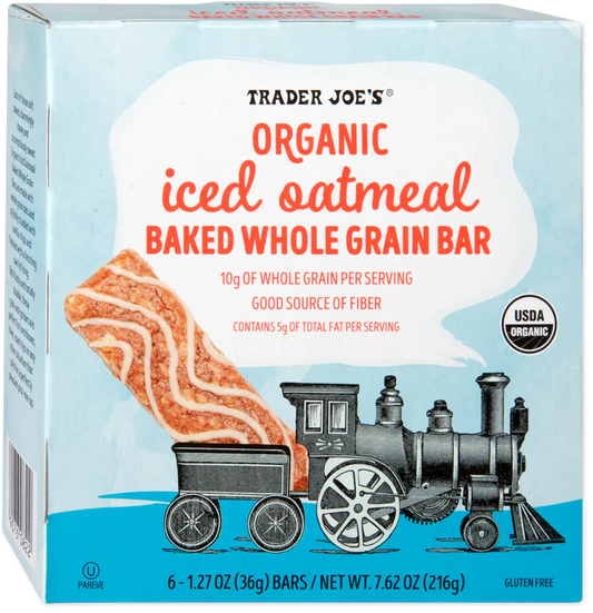 Barres complètes à l'avoine glacées biologiques Trader Joe's, 216 g