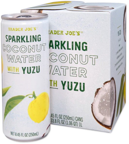 Eau de noix de coco pétillante au yuzu de Trader Joe's, 1 L