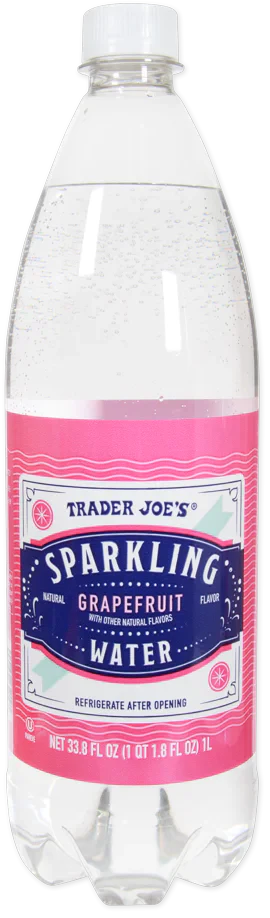 Eau pétillante Trader Joe's, Pamplemousse, 1 L