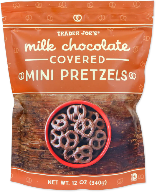 Bretzels miniatures enrobés de chocolat au lait Trader Joe's, 340g