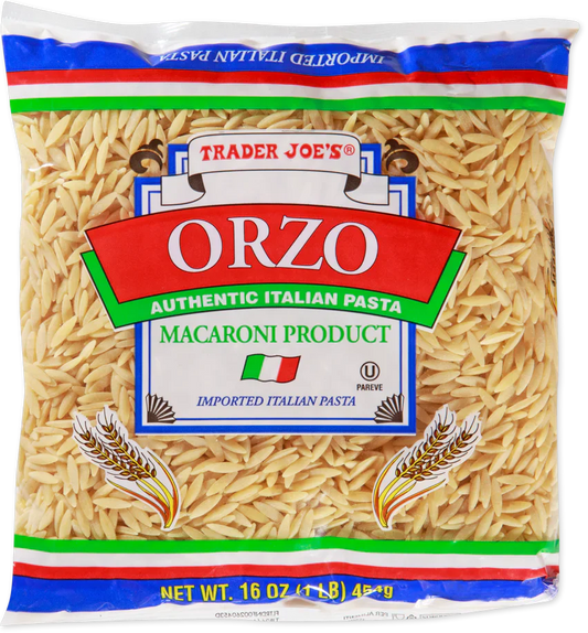 Pâtes italiennes Orzo de Trader Joe's, 454g