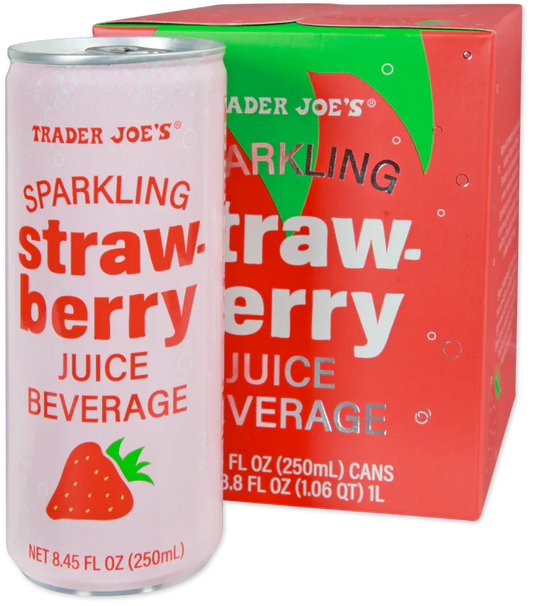 Trader Joe's Sparkling Strawberry Juice, 1L