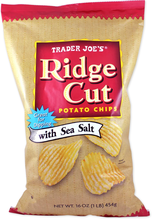 Chips de pommes de terre ondulées Trader Joe's au sel de mer, 454g