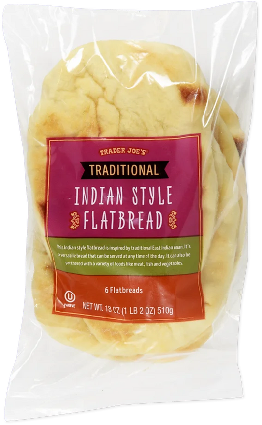 Naan (pain plat traditionnel indien) de Trader Joe's, 510g