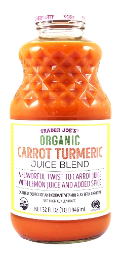Jus de carotte et curcuma biologiques Trader Joe's, 946 ml
