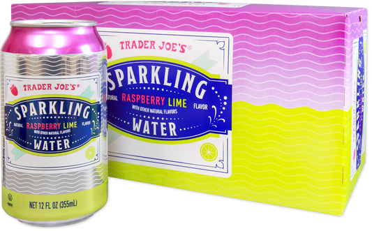 Eau pétillante framboise et citron vert, de Trader Joe's, 2,84 L