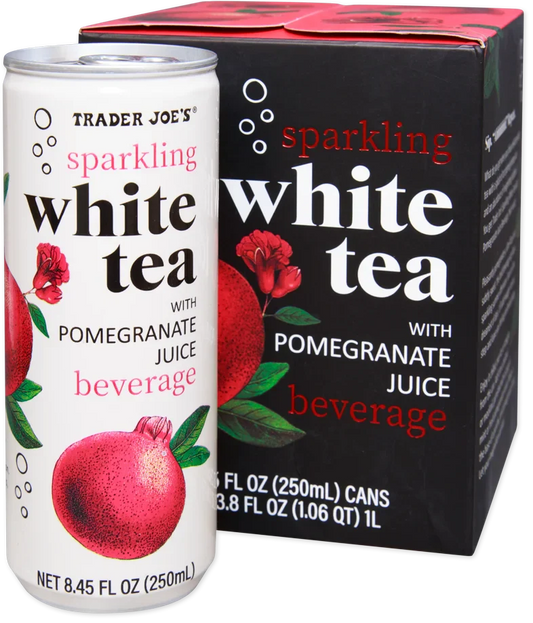 Thé blanc pétillant Trader Joe's au jus de grenade, 1L