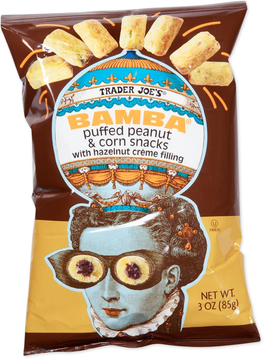 Trader Joe's Bamba with Hazelnut Creme Filling, 85g