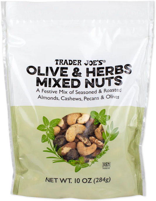 Noix mélangées Olives et Herbes Trader Joe's, 284g