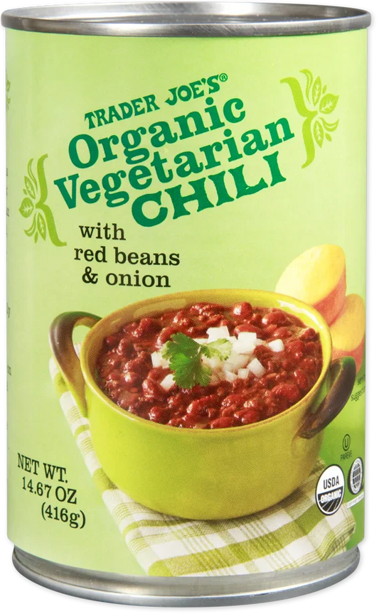 Chili végétarien bio Trader Joe's, 416 g
