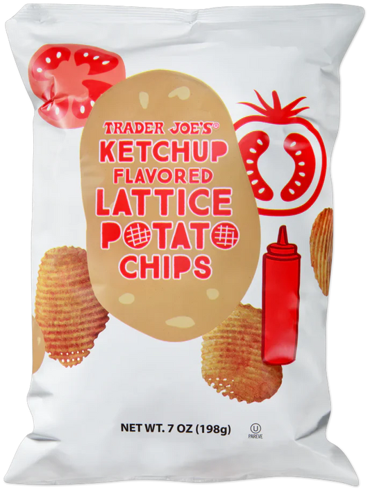 Croustilles de pommes de terre en treillis saveur ketchup Trader Joe's, 198 g