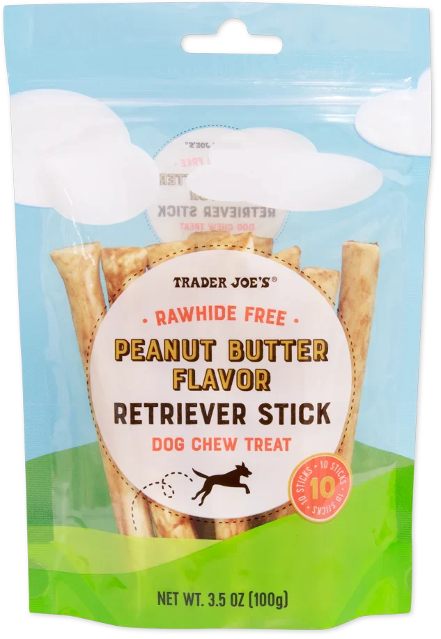 Friandise pour chien au beurre de cacahuète sans peau crue de Trader Joe's, 100g