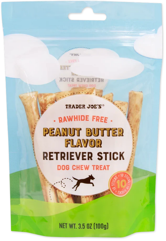 Friandise pour chien au beurre de cacahuète sans peau crue de Trader Joe's, 100g
