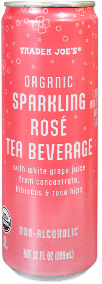 Boisson au thé pétillante rosé biologique Trader Joe's, 355 mL