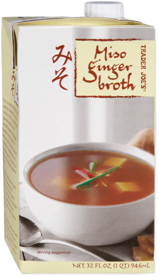 Bouillon Gingembre et Miso de Trader Joe's, 946 mL