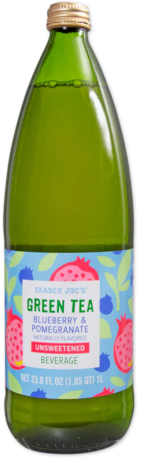 Boisson non sucrée Thé vert Myrtille et Grenade de Trader Joe's, 1 L