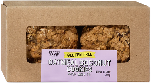 Biscuits flocons d'avoine et noix de coco sans gluten Trader Joe's, 300g