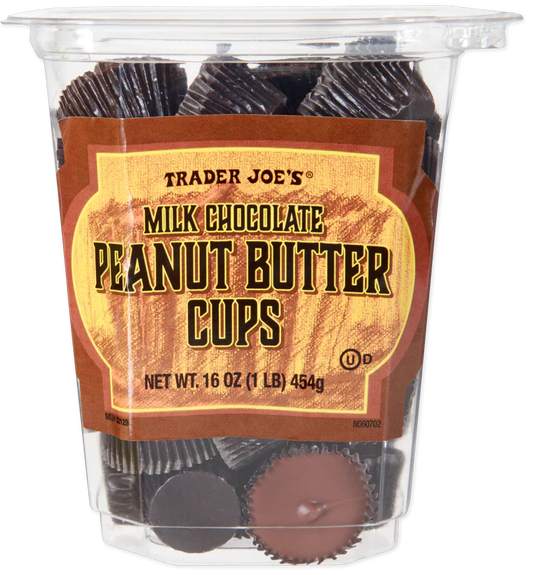 Coupes de beurre de cacahuète au chocolat au lait Trader Joe's, 454 g