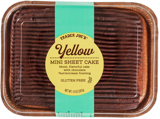 Trader Joe's Yellow Mini Sheet Cake, 397g