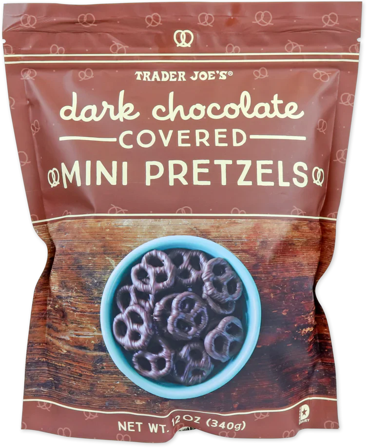 Trader Joe's Dark Chocolate Covered Mini Pretzels, 340g