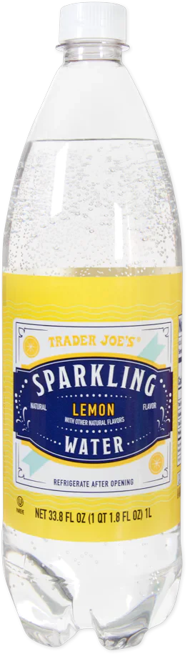 Eau pétillante Trader Joe's, citron, 1L