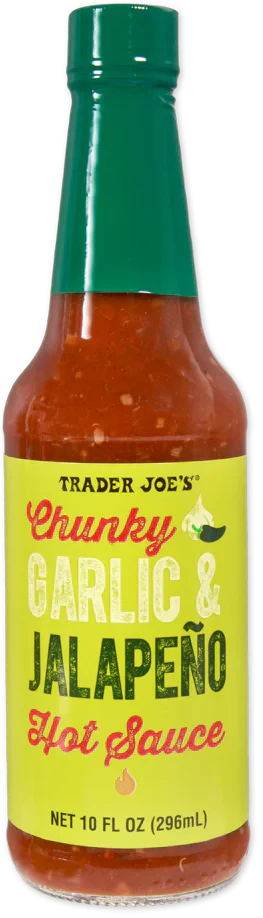 Sauce piquante à l'ail et au jalapeño, morceaux, Trader Joe's, 296 ml