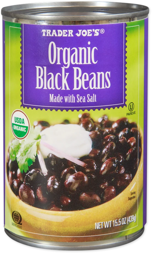 Haricots noirs biologiques Trader Joe's, 439g