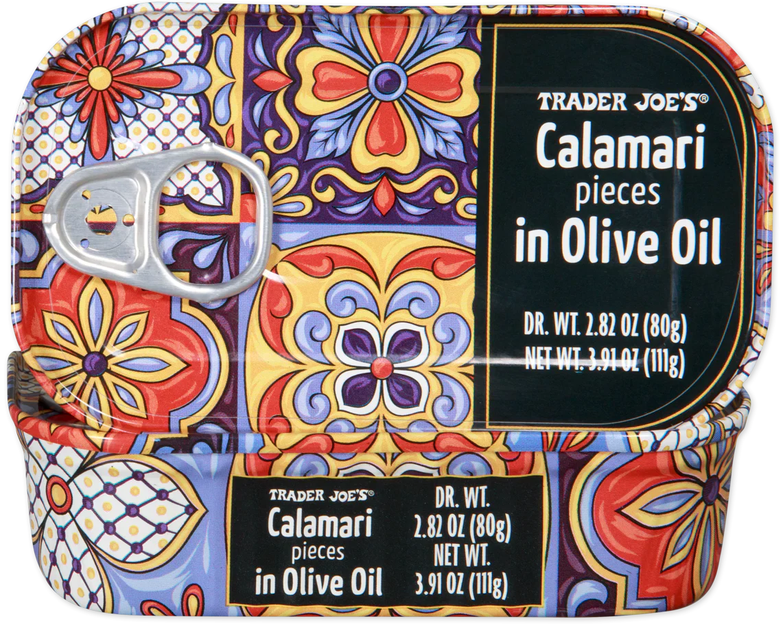 Morceaux de Calamars à l'Huile d'Olive Trader Joe's, 111g