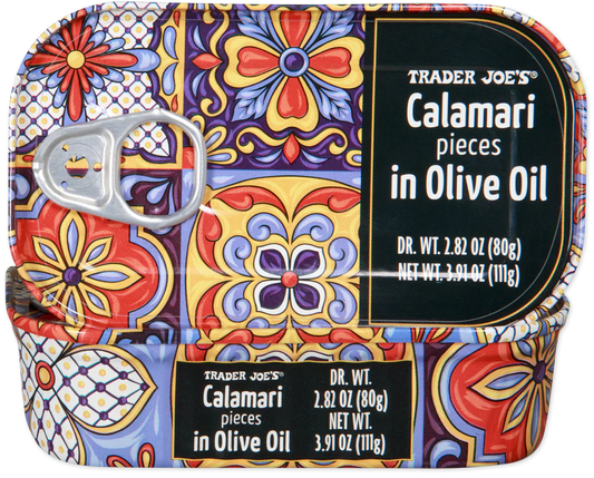 Morceaux de Calamars à l'Huile d'Olive Trader Joe's, 111g