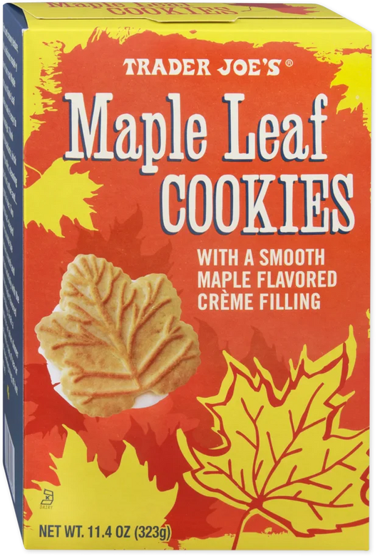 Trader Joe's Maple Leaf Cookies, 323g