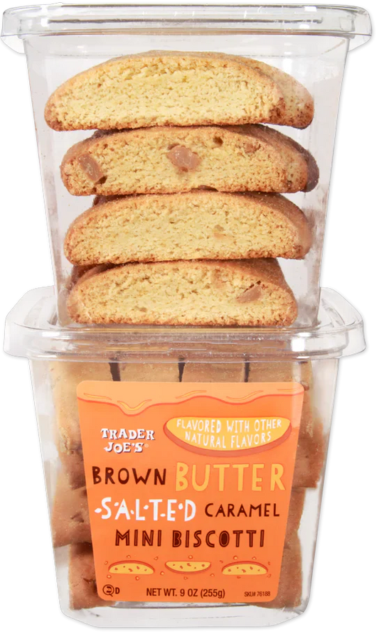 Trader Joe's Brown Butter Salted Caramel Mini Biscotti, 255g