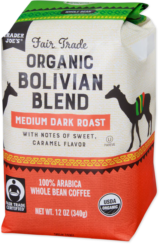 Mélange bolivien biologique équitable Trader Joe's, 340 g